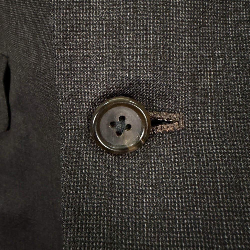 Vintage 80s Oxxford Clothes Bespoke Mens 42XS Brown Wool 2-Button Suit 34x27 - Picture 4 of 16